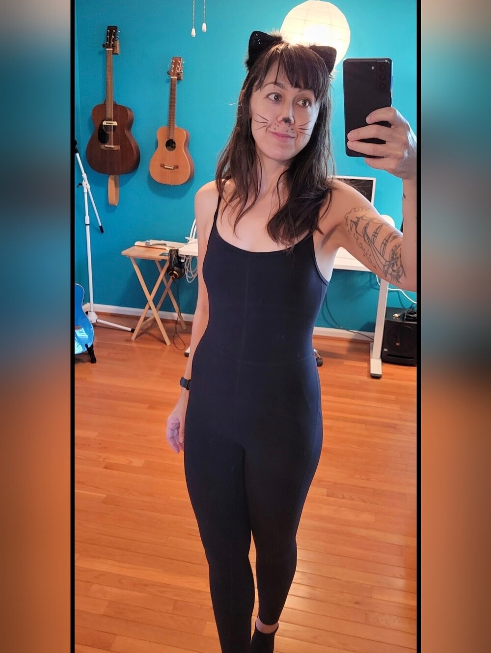 Black Slim Jumpsuit with Spaghetti Straps